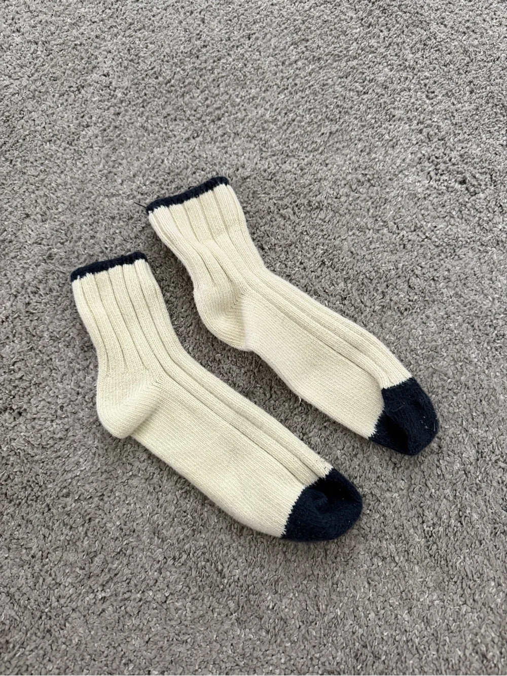 Madewell Ribbed Knit Crew Cabin Socks